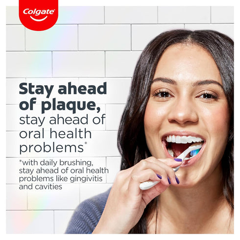 Colgate Total Plaque Pro Release Whitening Toothpaste, Whitening Anticavity Toothpaste, Helps Reduce Plaque and Whitens Teeth, 1 Pack, 3.0 Oz Tube...