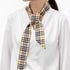 100% Mulberry Silk Ribbon Scarf for Women, Digital Printed Silk Scarf for Hair Wrap, Silk Neck Scarf Headscarf...