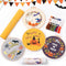 REEWISLY Halloween 4 pcs of Embroidery kit with Patterns and Instructions, DIY Adult Beginner Embroidery Kits, Including 4 Plastic Embroidery Ring...