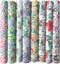 8pcs 18 x 22inches (46x56cm) Floral Cotton Fabric Small Flower Pattern Pre-Cut Quilt Squares Fat Quarters Fabric Bundles for Sewing and Quilting...