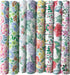 8pcs 18 x 22inches (46x56cm) Floral Cotton Fabric Small Flower Pattern Pre-Cut Quilt Squares Fat Quarters Fabric Bundles for Sewing and Quilting...