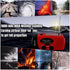 5000mAh Hand Crank Emergency Weather Radio, AM FM NOAA Solar Radio with Led Flashlight and Earphone Jack, Power Bank Charger for Smartphone, Self ...