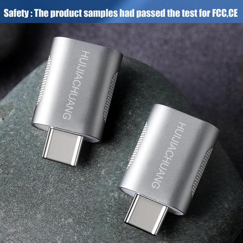 USB C to USB A OTG Adapter (2pcs Pack), USB C Male to USB 3.0 Female Adapter, High Speed Data Transfer, Fast Charging, Compatible with Macbook, La...