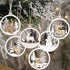 Winter Wonderland Ornaments for Christmas Tree - 6 Pack Christmas Wooden Ornaments for Winter Xmas Holiday Tree Decorations...