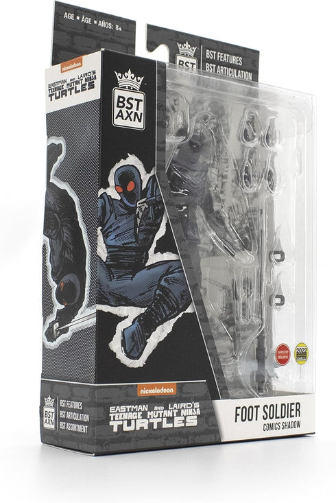 The Loyal Subjects Teenage Mutant Ninja Turtles Limited Edition Foot Soldier 'Midnight Shadow Villain' San Diego Comic Con BST AXN 5-inch Action F...