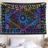 THE ART BOX Multi Purple Mandala Sun and Moon Aesthetic Wall Tapestry – Celestial Cotton Wall Hanging for Bedroom Indie Decor...