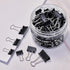100pcs Binder Clips Assorted Sizes, Black Paper Clamps, Medium, Small, Mini 3 Sizes with Box for Office, School and Home...
