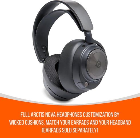 WC HeadbandZ Arctis Nova - Upgraded Silicone Headband for Arctis Nova Headsets by Wicked Cushions - Enhanced Flexibility, Comfort, and Style with ...