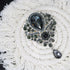 Retro Elegant Crystal Water Drop Brooches Pins Fashion Beautiful Created Rhinestone Flower Brooch Pin for Women Girl Party Dance Wedding Banquet G...