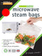 Microwave steam (Pack of 100) Medium Bags, 21 x 16.5 x 1.75 cm...