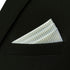 S&W SHLAX&WING Mens Pocket Squares White with Black Dots for Suits Foulard...