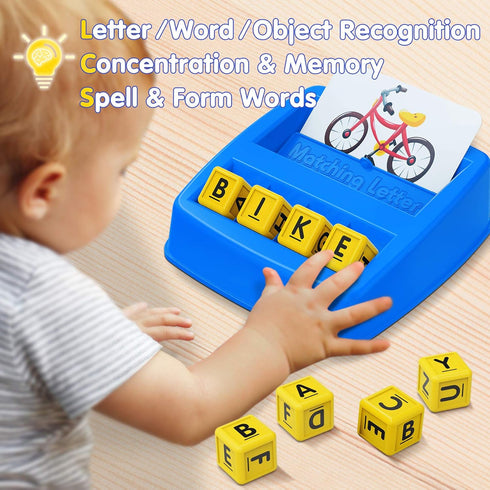 Educational Toys for 3 4 5 Year Old Boys Gift, Matching Letter Game Preschool ABC Learning Toys for Kids Ages 4-8 Years, Christmas Birthday Gifts ...