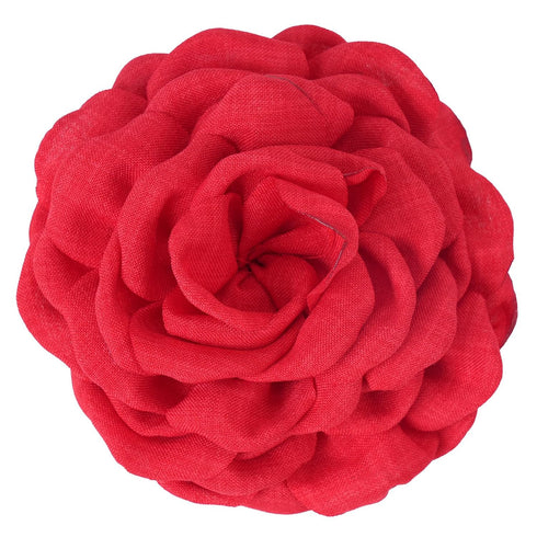 Dainty Red Camellia Flower Brooch for Women Ladies, Delicate Hair Pin for Wedding Party Dance Banquet Ceremony – Versatile Floral Accessory for Cl...