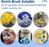 ESRICH Acrylic Brush Set, 6Packs/ 60Pcs Nylon Hair Miniature Brush Paint Brushes, for Acrylic Painting, Face, Body and Oil Watercolor Painting Art...