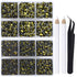 LPBeads 6400 Pieces Hotfix Rhinestones Olivine Flat Back 5 Mixed Sizes Crystal Round Glass Gems with Tweezers and Picking Rhinestones Pen...
