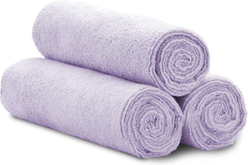S&T INC. Microfiber Sweat Towel for Gym, Yoga Towel for Home Gym, Workout Towels for Gym Bag, 16 Inch x 27 Inch, Purple, 3 Pack...