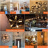 LED Tubular Bulb 4W,E26 Clear Edison Bulb,40W Equivalent 400 Lumens, Antique Edison Style LED Filament Light Bulbs,2700K Warm White Non Dimmable P...