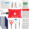 First Aid Kit - 97 Piece - Small Travel First Aid Kit, Ideal for Cars, Schools, Sports, Homes, Travel, Camping, Hiking...