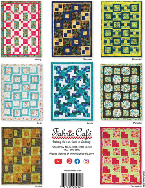 Make It Easy with 3-Yard Quilts Pattern by Fabric Cafe...