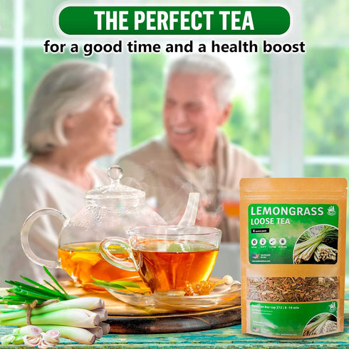 Lemongrass Tea Loose Leaf Bulk – 4 oz Loose Leaf Herbal Tea – Tea With Lemongrass – Lemongrass Teas – Caffeine Free - Loose Leaf Tea Lemongrass - ...