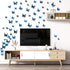 LiveGallery 72 PCS Removable 3D DIY Beautiful Butterfly Wall Decals Blue Butterflies Art Decor Wall Stickers Murals for Kids Baby Boy Girls Bedroo...