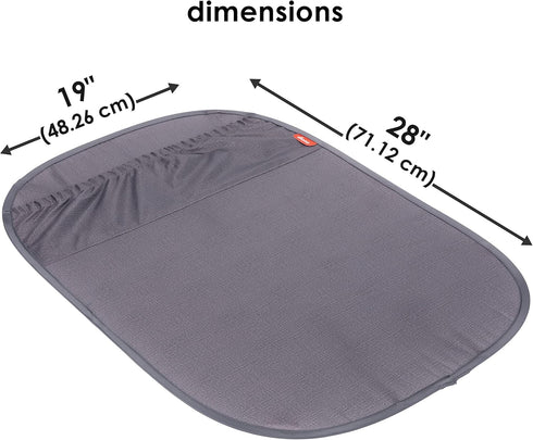 Diono Stuff 'N Scuff XL Kick Mat Back Seat Protector for Kids Feet with Storage Pocket, 100% Water Resistant for Protection of Your Upholstery fro...