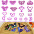 Moth Polymer Clay Cutters: 18 Pcs Earrings Clay Cutters, Butterfly Clay Cutters, Moth Clay Cutter, 3D Print Clay Cutters for Earrings Making...