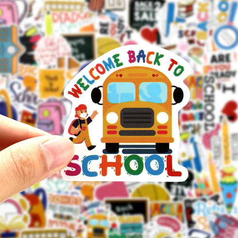 Sabary 500 Pcs Back to School Stickers Vinyl School Stickers Waterproof Return to School Stickers Scrapbook Water Bottles Laptop Journal School Ba...