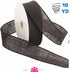Morex Natural Burlap Wired Ribbon for Decorations, Holidays, Parties, Home and Outdoor Decor, 1.5" x 10 Yd, Black...