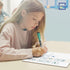 SCRIBBLEDO Dry Erase Long Multiplication Board 9"x12" Double Sided Practice Whiteboard with 2x1 & 2x2 Digit Multiplication for Home, School, Class...