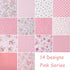 Layer Cake Fabric for Quilting 10 inch, Precut Fabrics Square 10x10 inch for Quilting, Print Pink Cotton Quilt Fabric Squares Bundles for Sewing D...