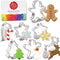 Christmas Cookie Cutters 7-Pc Set Made in USA by Ann Clark, Gingerbread Man, Christmas Tree, Star, Snowflake, Angel...