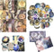 100Pcs Scrapbook Craft Paper Kit for Scrapbook Journaling Supplies,Scrapbook Space Stickers Aesthetic for Scrapbooking Supplies,Bullet Junk Journa...