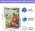 mrpwnle Religious Faith Series Diamond Art Painting Kits for Adults-Jesus Diamond Painting Kit, Jesus Christ - DIY Round Full Drill 5D Diamond Art...