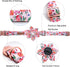 Lionheart glory Dog Collar with Flower Pink Peach Dog Collar Girl Soft Durable Adjustable Collar Flower Spring Collar Dog Bow for Small dogs...