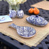 Encantada Handmade Hand-Painted Authentic Mexican Pottery, Salt and Pepper Shaker Set, Blue Flower (MC085F-K2)...
