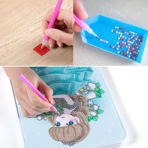 20PCS Blue Plastic Diamond Painting Trays,3.5inches x 1.9inches Bead Sorting Trays Organizer, Diamond Painting Tool Accessories for DIY Art Craft ...