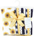 Hudson Baby Unisex Baby Cotton Flannel Burp Cloths, Sunflower, One Size...