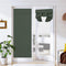 Easy-Going French Door Curtains, Thermal Insulated Privacy Blackout Door Window Tie up Curtains for Entryway Front Door, 1 Panel, 26x68 inch, Grey...
