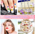Nuanchu 223 Pcs Real Dried Pressed Flowers for Crafts Natural Dried Leaves and Butterfly Stickers Set Colorful Daisy Flowers and Adhesive Butterfl...