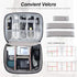 Electronic Bag Travel Cable Accessories Bag Waterproof Double Layer Electronics Organizer Portable Storage Case for Cable, Cord, Charger, Phone, A...