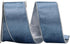 Dusty Blue Velvet Ribbon Wired 2.5" x 10 Yards Blue Christmas Wired Ribbon with Silver Metallic Back Silver Blue Wired Ribbon for Wreaths, Tree To...