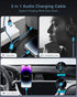 iPhone Aux Cord for Car, Lightning to 3.5mm Aux Cord 2 in 1 Audio and Charging Cable for Car Home Stereo Speaker Headphone Car Charger Compatible ...