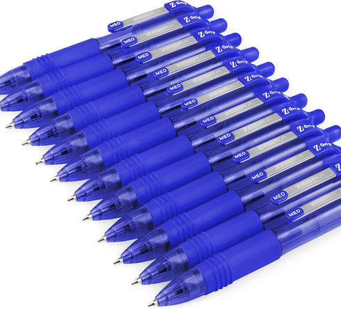 Zebra Z-Grip Smooth Mini Retractable Ballpoint Pens - 1.0mm - Blue - Pack of 12...