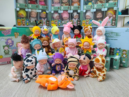 Mini Rebirth Doll, Gift Box Miniature Doll, Toys for Kids Over 3 Years Old (Style C)...