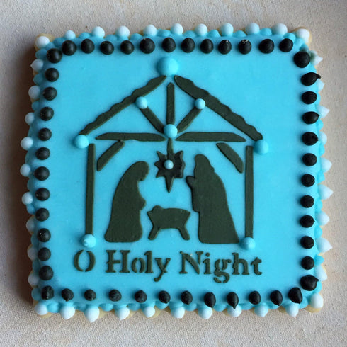 O Holy Night Nativity Scene Cookie and Craft Stencil by Designer Stencils...