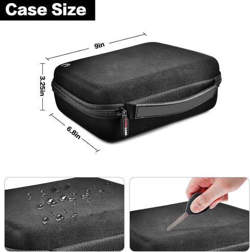Case for Halo Bolt 58830/57720 mWh Portable Phone Laptop Charger Car Jump Starter, Power Bank Storage Holder with Mesh Pocket for AC Outlet, Car C...
