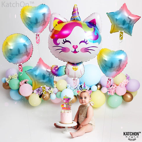 KatchOn Big Cute Caticorn Pack - 36 Inch: Cat, Kittycorn & Caticorn Party Supplies - Set of 6...
