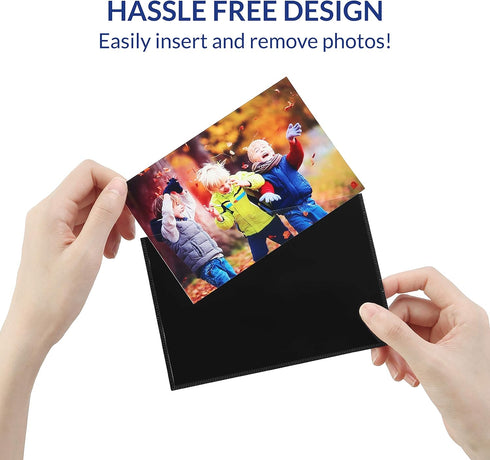 12 Pack 4x6 Inch Magnetic Picture Frames; Photo Pocket Frames with White Borders for Fridge 4 x 6 Inch Great for Displaying Pics on The Refrigerat...
