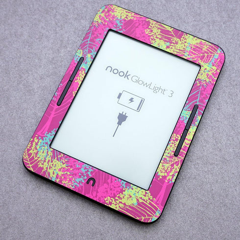 MightySkins Skin Compatible with Barnes & Noble Nook GlowLight 3 (2017) - Purple Flowers | Protective, Durable, and Unique Vinyl Decal wrap Cover ...